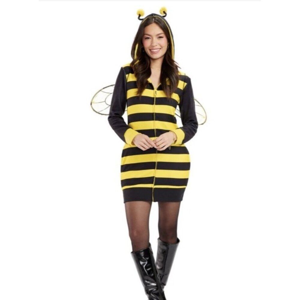 Women's Black and Yellow Bee Costume